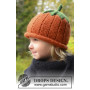 Sweet Pumpkin by DROPS Design - Czapka Dynia na Halloween Wzór na Druty Rozmiar 0 mies. - 8 lat
