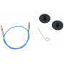 KnitPro Drut / kabel do wymiennych okrągłych igieł dziewiarskich 28 cm (staje się 50 cm z igłami) Niebieski