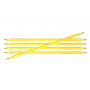 KnitPro Trendz Stocking Pins akryl 20cm 6.00mm / 7.9in US10 Yellow