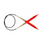 KnitPro Trendz akrylowe okrągłe patyczki 80cm 12.00mm / 31.5in US17 Czerwony.