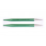 KnitPro Zing Wymienne okrągłe patyczki Aluminium 13cm 8.00mm / US11 Emerald