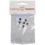 Infinity Hearts Przyklejane oczka 10 mm - 5 zestawów