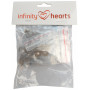 Infinity Hearts Oczka Zaciskowe Czarne 8-14mm - 20 par