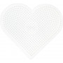 Hama Midi Beadboard Heart Large White 17,5x15,5cm - 1 szt.