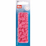 Prym Colour Snaps Push Buttons Plastic Heart Pink - 30 szt.
