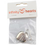 Infinity Hearts Seleclips Metalowe serce - 1 szt.
