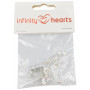 Igła do broszek Infinity Hearts 21 mm - 10 szt.