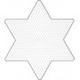 Hama Midi Beadboard Star Large White 16,5x14,5cm - 1 szt.