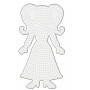 Hama Midi Beadboard Teenage Girl biała 22,5x12,5cm - 1 szt.