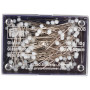 Prym Button Pins Glass Head White 0,6x30mm - 10 g