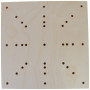 odWOOD Blocking Board in Wood 16 holes 24x24x1,5cm