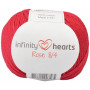 Infinity Hearts Rose 8/4 Włóczka Unicolor 21 Wine Czerwony