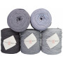Infinity Hearts Dahlia Fabric Yarn 05 Dark Grey Shades - 1 sztuka