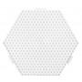 Hama Midi Beadboard Seamboard Hexagon Medium White 12,5x11,5cm - 1 szt.