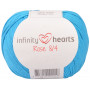 Infinity Hearts Rose 8/4 Włóczka Unicolor 125 Turkusowy