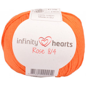 Infinity Hearts Rose 8/4 Yarn Unicolor 193 Pomarańczowy