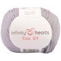 Infinity Hearts Rose 8/4 Włóczka Unicolor 232 Light Szary