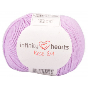 Infinity Hearts Rose 8/4 Yarn Unicolor 52 Jasnofioletowy