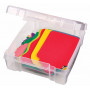 ArtBin Plastikowe pudełko na tkaniny/filc i akcesoria przezroczyste 16x17x5,5cm