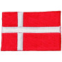 Naprasowanka Flaga Danii 9x6cm - 1 sztuka
