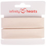 Infinity Hearts Taśma do Obszywania/Lamówka 100% Bawełna 40/20mm 00 Ecru - 5m