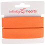 Infinity Hearts Taśma do Obszywania/Lamówka 100% Bawełna 40/20mm 66 Pomarańczowa - 5m