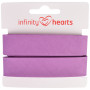 Infinity Hearts Taśma do Obszywania/Lamówka 100% Bawełna 40/20mm 33 Fioletowa - 5m