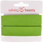 Infinity Hearts Taśma do Obszywania/Lamówka 100% Bawełna 40/20mm 70 Jasnozielona - 5m