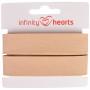 Infinity Hearts Taśma do Obszywania/Lamówka 100% Bawełna 40/20mm 50 Beżowa - 5m