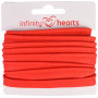 Infinity Hearts Wypustka Bawełna 11mm 04 Czerwona - 5m