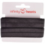Infinity Hearts Lamówka Elastyczna Łamana 20mm 030 Czarna - 5m