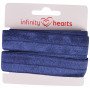 Infinity Hearts Lamówka Elastyczna Łamana 20mm 370 Granatowa - 5m