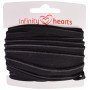 Infinity Hearts Wypustka Stretch 10mm 030 Czarna - 5m