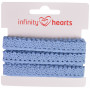 Infinity Hearts Taśma Koronkowa Poliester 11mm 05 Niebieska - 5m