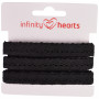 Infinity Hearts Taśma Koronkowa Poliester 11mm 11 Czarna - 5m