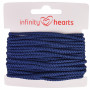 Infinity Hearts Sznurek do Kurtek Poliester 3mm 09 Navy Niebieska - 5m