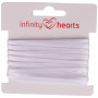 Infinity Hearts Wstążka Satynowa Dwustronna 3mm 029 Biała - 5m