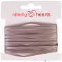Infinity Hearts Wstążka Satynowa Dwustronna 3mm 017 Szara - 5m