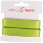Infinity Hearts Wstążka Satynowa Dwustronna 15mm 551 Zielona - 5m