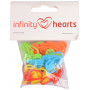 Markery do ściegów Infinity Hearts Ass. kolory 22 mm - 50 szt.