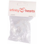 Łańcuszek do smoczka Infinity Hearts Adapter Transparent 5x3cm - 5 szt.
