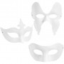 Maski, białe, wys: 10-20 cm, szer: 18-20 cm, 3x4 szt./ 1 pk.