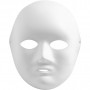 Maska, biała, wys: 22 cm, szer: 17 cm, 10 szt./ 1 pk.