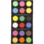 Akwarela, śr. 44 mm, H: 16 mm, kolory dodatkowe, kolory neonowe, kolory podstawowe, 1 zestaw