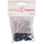 Infinity Hearts Safety Eyes/Amigurumi Eyes Black 16mm - 5 zestawów