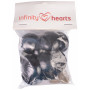 Bezpieczne oczy Infinity Hearts/Amigurumi Eyes Black 35mm - 5 zestawów