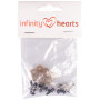 Infinity Hearts Safety Eyes/Amigurumi Eyes Clear 8mm - 5 zestawów