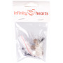 Infinity Hearts Safety Eyes/Amigurumi Eyes Clear 10mm - 5 zestawów