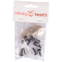Infinity Hearts Safety Eyes/Amigurumi Eyes Clear 12mm - 5 zestawów