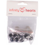 Infinity Hearts Safety Eyes/Amigurumi Eyes Clear 18mm - 5 zestawów